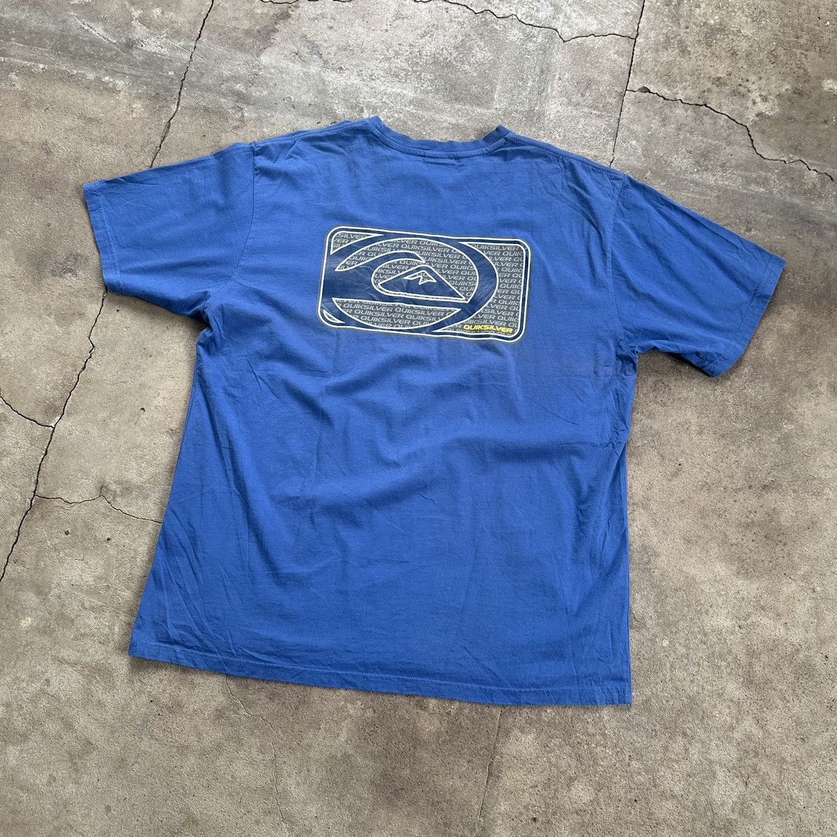 Quiksilver × Vintage Vintage 90’s Quiksilver Hawaii Navy Surf Graphic T-Shirt Men Size US L / EU 52-54 / 3 - 2 Thumbnail