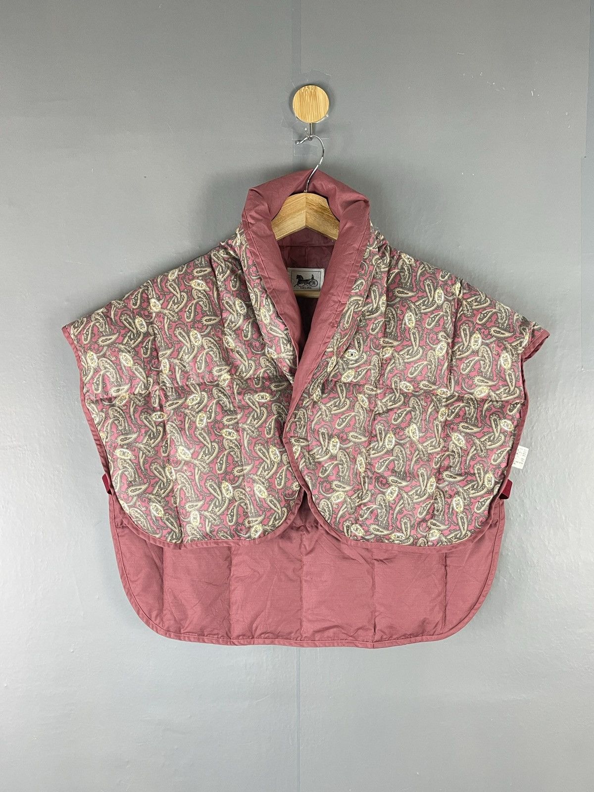 🔥CELINE PUFFER CROPPED VEST PRAISLEY DESIGN