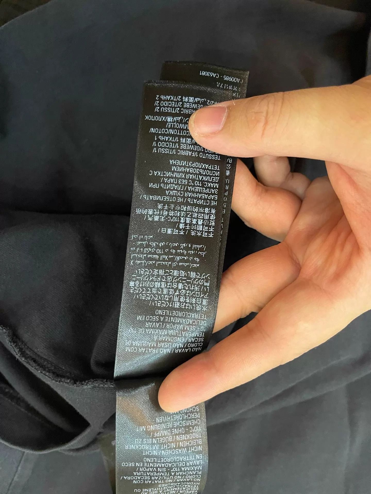 Balenciaga BALENCIAGA Charcoal Plaid-Sleeve Embroidered Logo Jacket Size US S / EU 44-46 / 1 - 8 Thumbnail