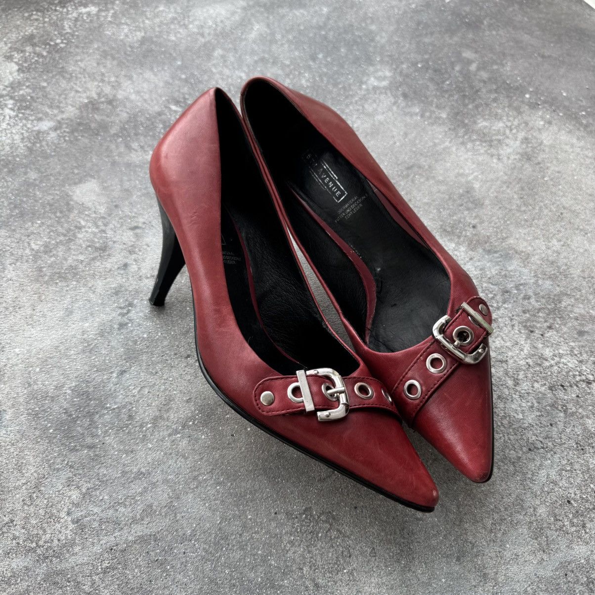Other Cyber Y2K Riot Hardcore Style Vintage Leather Spike Heels Size US 7 / IT 37 - 4 Thumbnail