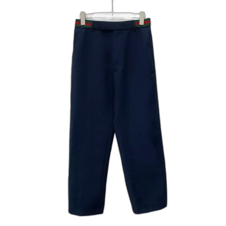 Gucci Gucci Dark Blue Striped Casual Pants Size 42" / US 20 - 1 Thumbnail