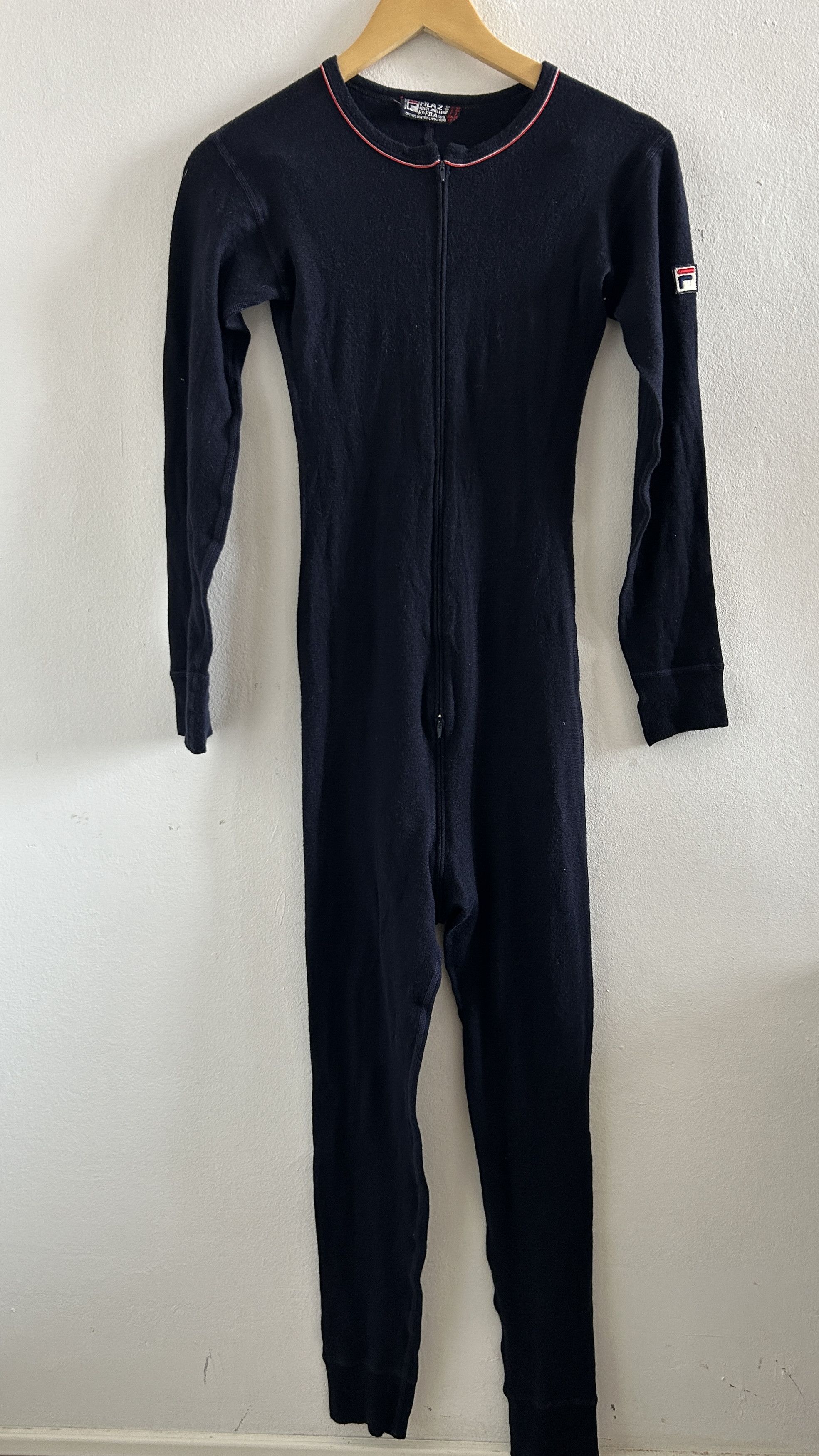 Fila 80s Fila Maglificio Biellese Wool Cotton Thermal Union Suit Size US 36 / EU 52 - 10 Thumbnail