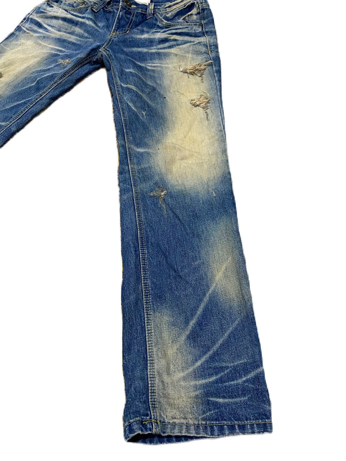 Hiroshi Fujiwara × Japanese Brand × Junya Watanabe YOSHITOMO NARA LOLITA JEANS, DISTRESS DESIGN STRAIGHT STYLE Size US 34 / EU 50 - 6 Thumbnail