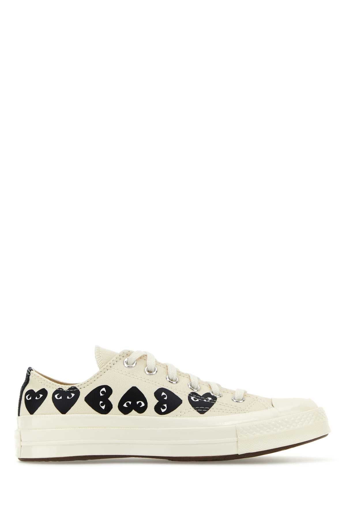 Heart Comme Des GarÃ§ons Converse Nouvelle Collection Ivory Canvas