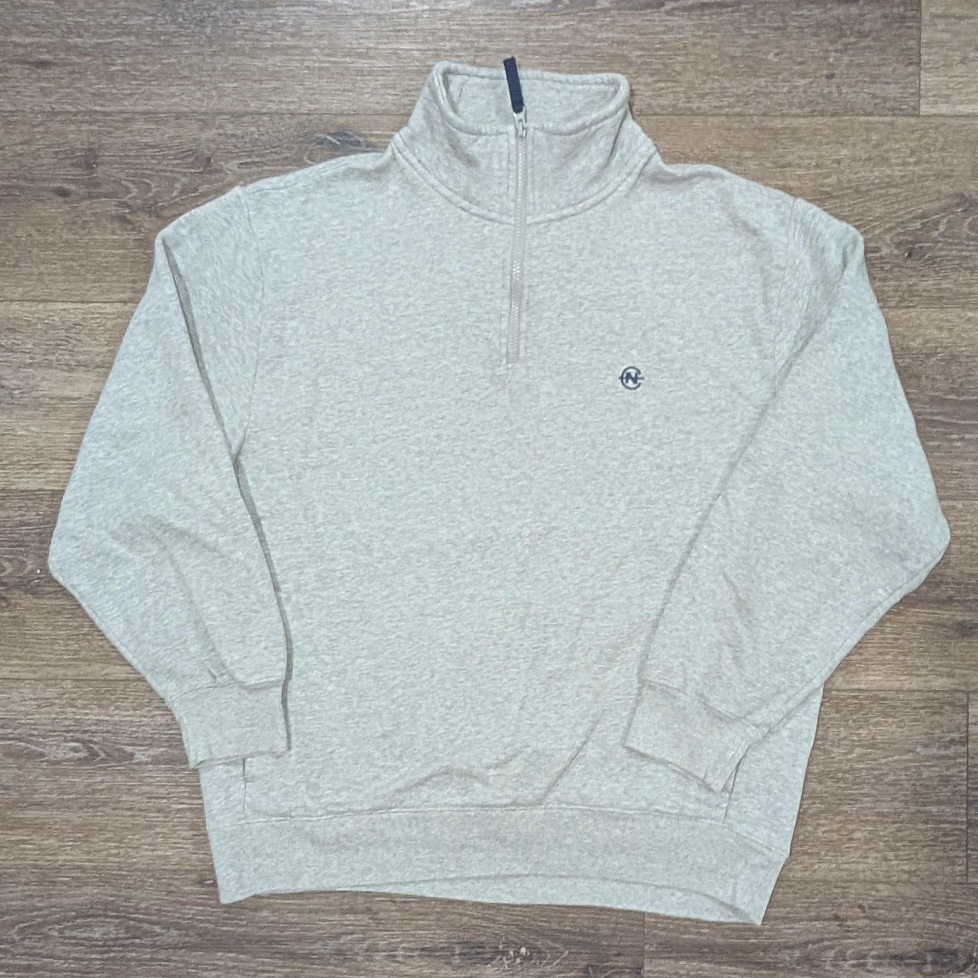 Nautica Vintage Nautica grey quarter zip sweatshirt - SIZE XL Size US XL / EU 56 / 4 - 1 Thumbnail