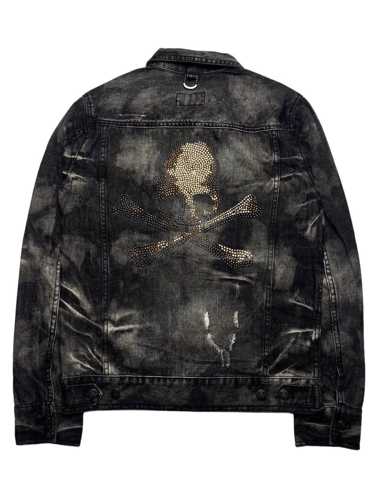 image of 14Th Addiction x If Six Was Nine 2000S Roen X Semantic Design - Swarovski Denim Jacket in Wood (Siz