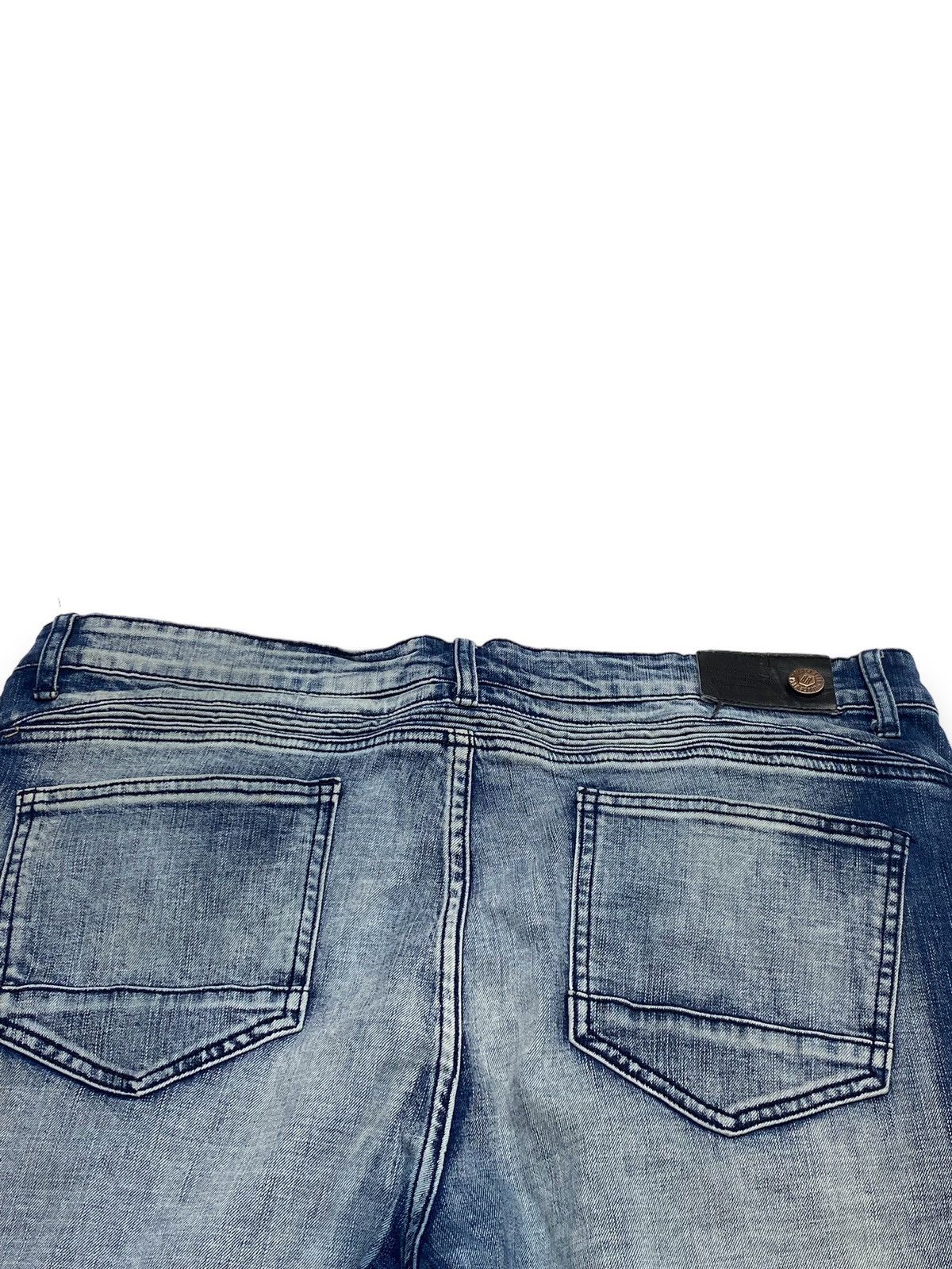 Jean Vintage Crazy Style BLACK ROCK Washed Denim Jeans Size US 41 - 11 Thumbnail