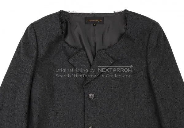 Comme des Garcons Comme Des Garcons Dark grey vintage flat collar design top Size S / US 4 / IT 40 - 4 Thumbnail