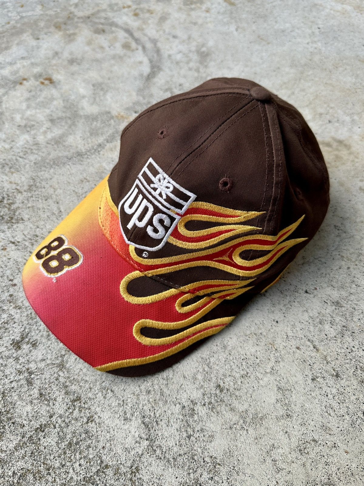 NASCAR × Section 8 UPS Nascar Flame Fire Baseball Cap Hat Asspizza 730 Size ONE SIZE - 1 Thumbnail