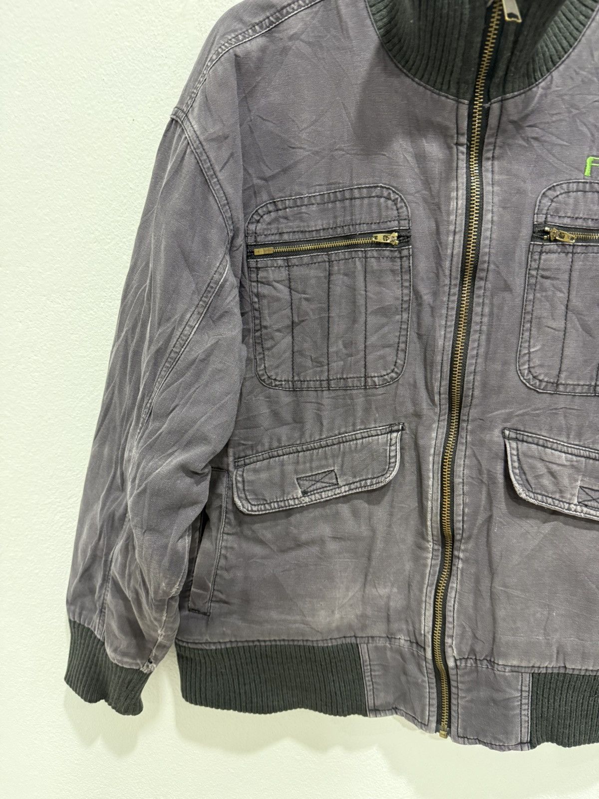 Japanese Brand Vintage Mitsubishi Fiore Jacket Multi Pocket Jawin Japan Size US L / EU 52-54 / 3 - 5 Thumbnail