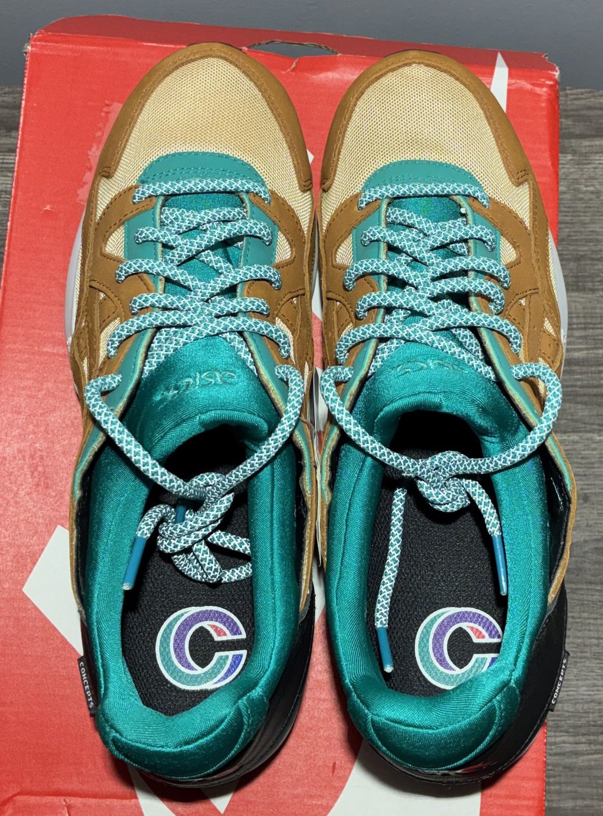 Asics Size 9.5 - ASICS Gel-Lyte V Concepts Mix & Match Teal Size US 9.5 / EU 42-43 - 4 Thumbnail