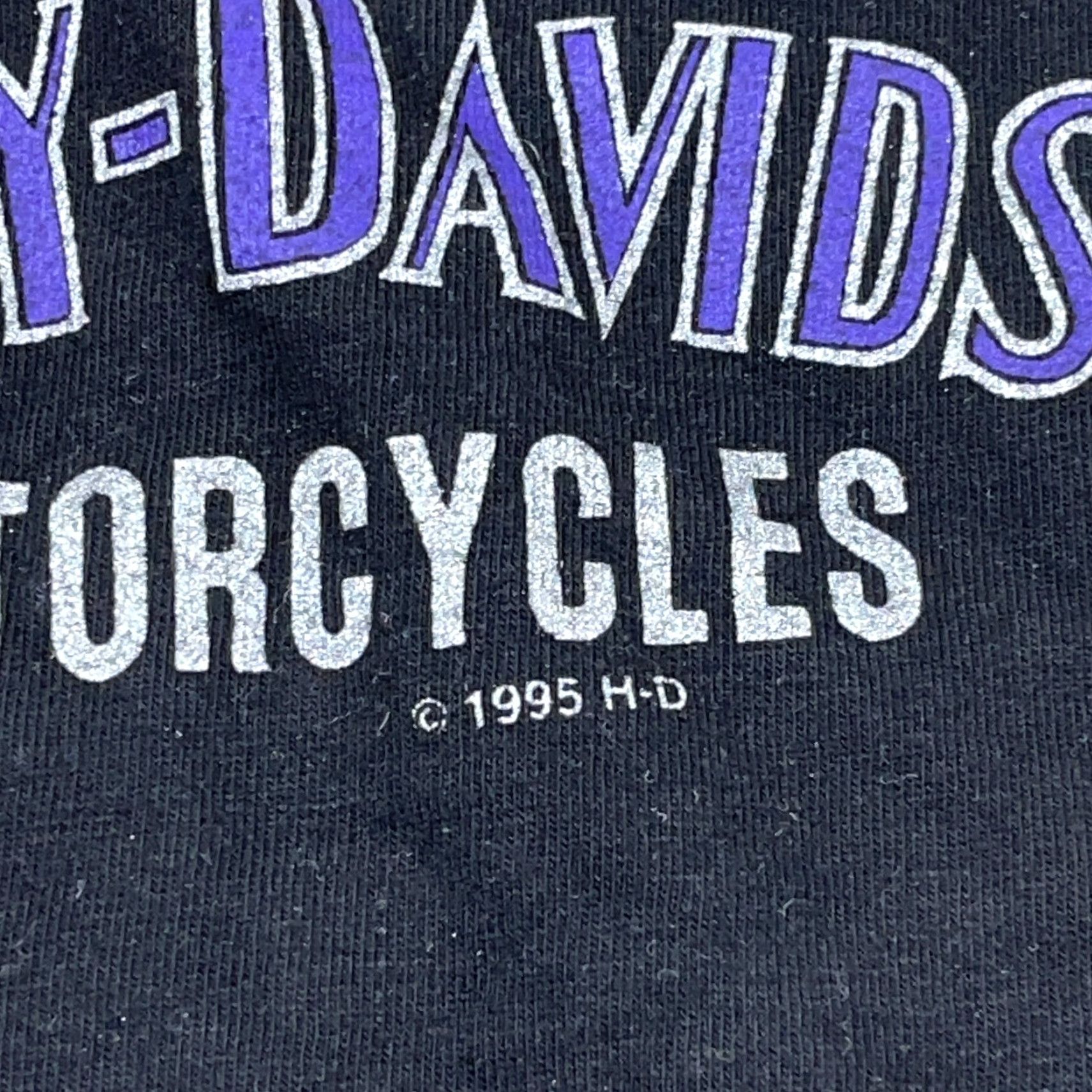 Harley Davidson VINTAGE Harley-Davidson Shirt Women L Black Tank Top 90s 1995 USA Florida Logo Graphi c Print All Seasons Casual Travel Workwear Size L / US 10 / IT 46 - 4 Thumbnail
