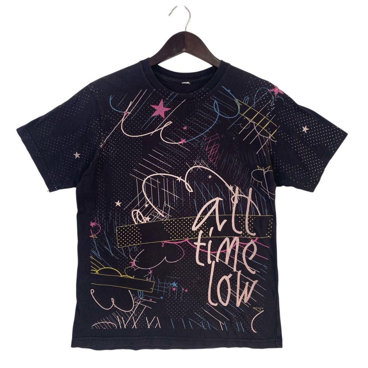 Band Tees 💥ALL TIME LOW pop punk band fullprint overprint rare shirt Size US M / EU 48-50 / 2 - 1 Thumbnail