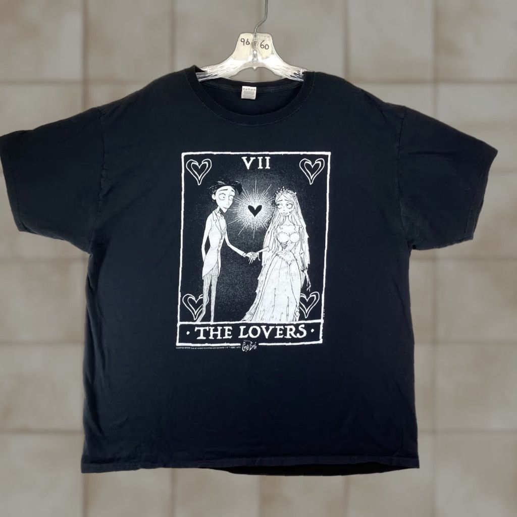 Burton VINTAGE Tim Burton’s Corpse Bride Graphical T-Shirt MENS Large Black Cotton Crew Neck Short Sleeve Size US L / EU 52-54 / 3 - 1 Thumbnail