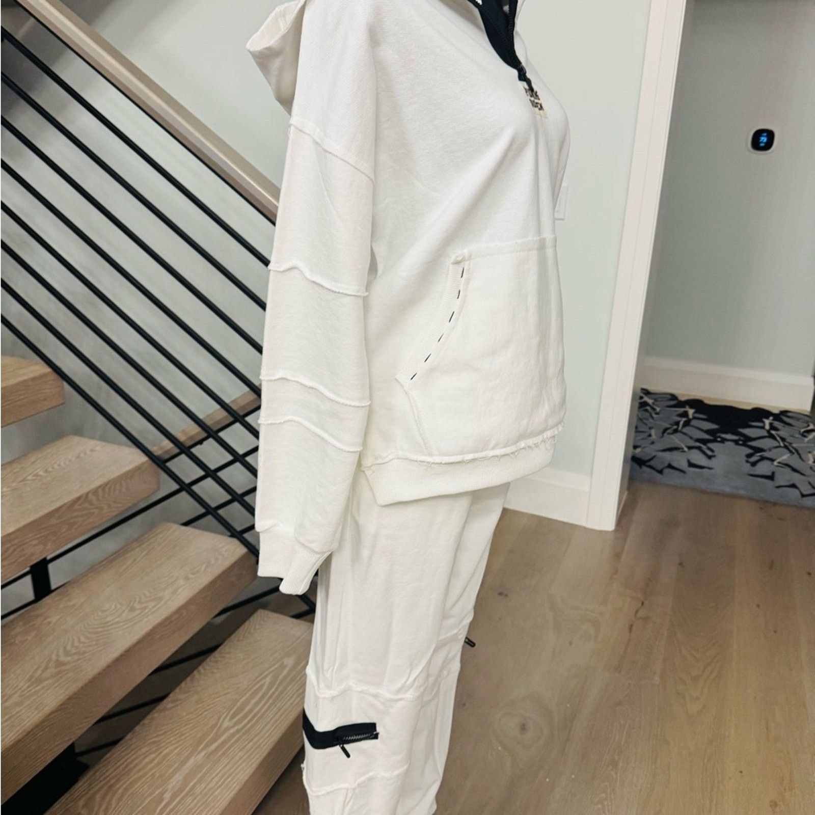 Other Punk Queen Women's White Cotton Tracksuit size S Size 27" / US 4 / IT 40 - 6 Thumbnail
