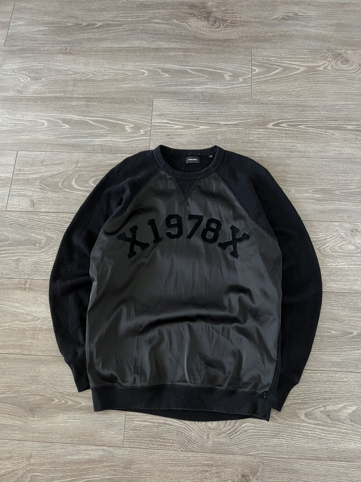 Designer × Diesel ‼️Vintage Nylon Diesel Big Logo Avant Garde Sweatshirt ‼️ Size US M / EU 48-50 / 2 - 1 Thumbnail