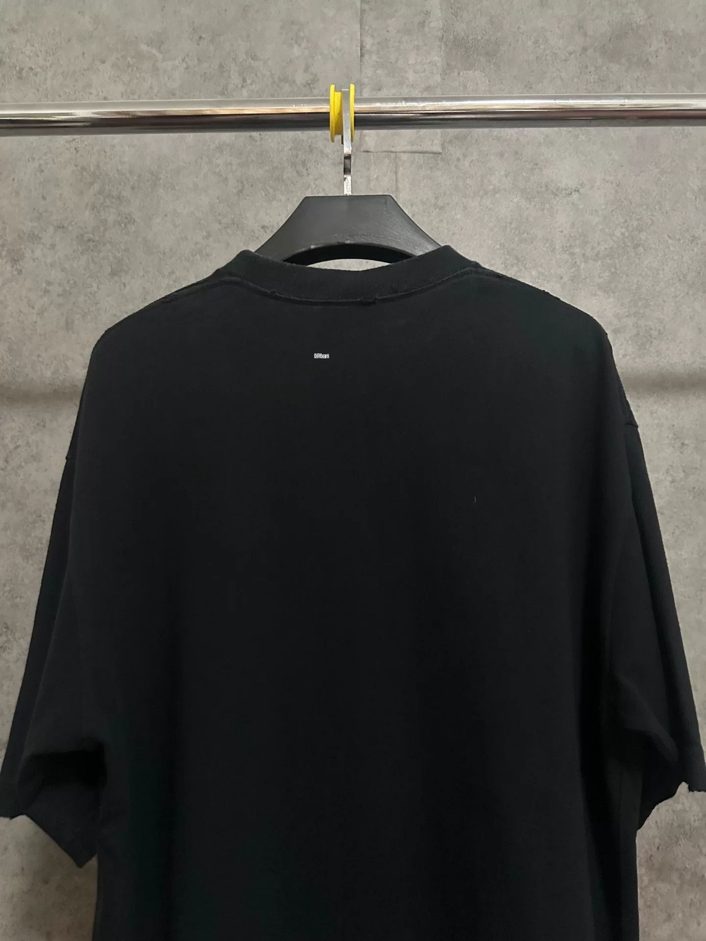 Faith Connexion Balenciaga Distressed Script Logo Black T-shirt Size US XXS / EU 40 - 5 Thumbnail