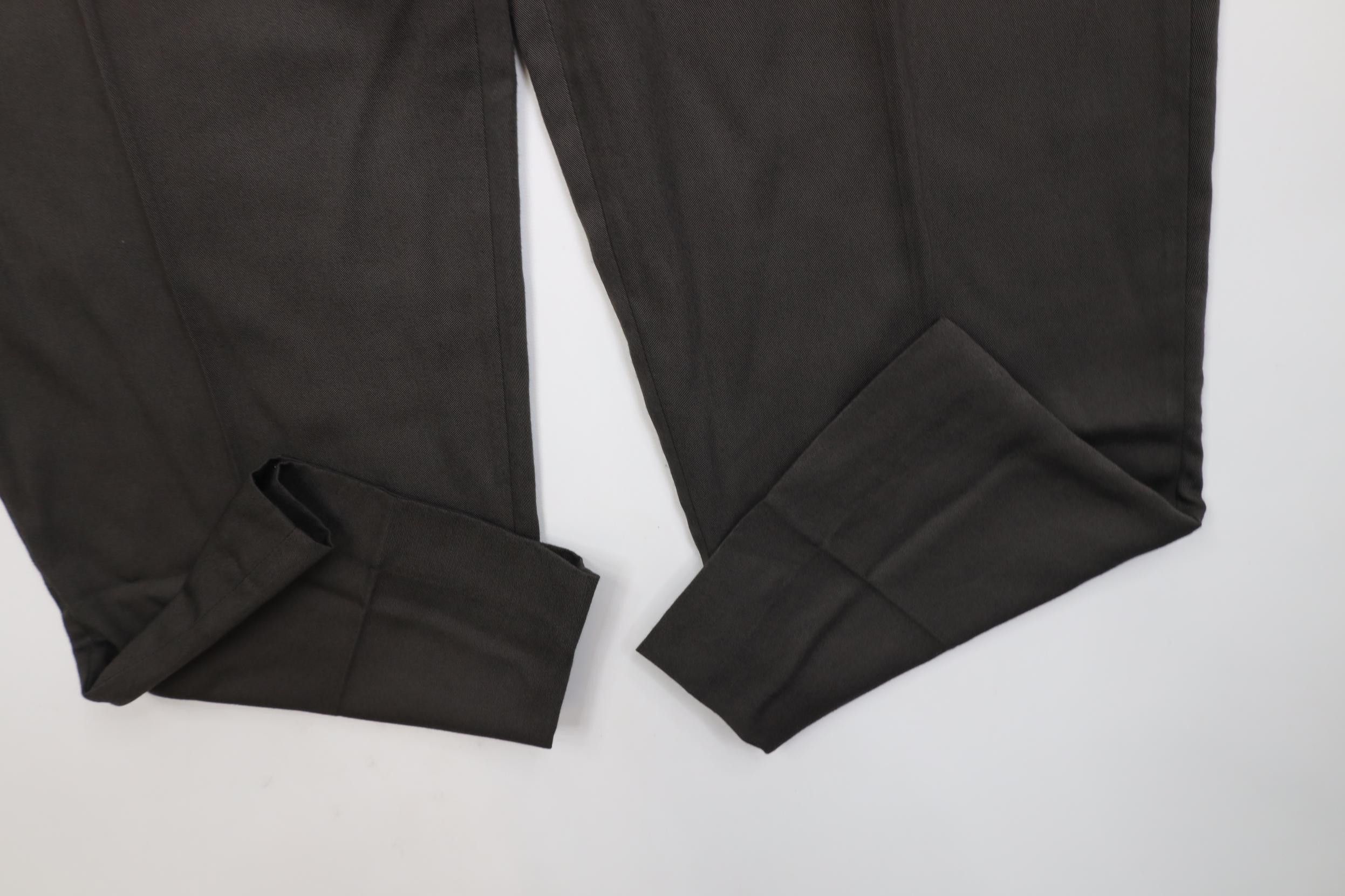 Vintage Vintage 90s Streetwear Gabardine Blend Knit Chino Pants Gray Size US 34 / EU 50 - 5 Thumbnail