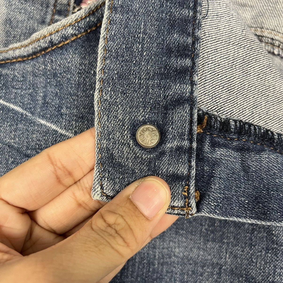 Japanese Brand Vintage Japanese Designer Embroidery Logo Denim Size US 38 / EU 54 - 17 Thumbnail