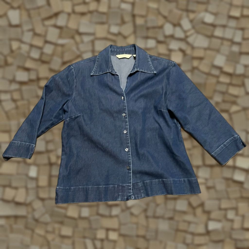 Eddie Bauer Eddie Bauer Jacket Women's XS Blue Denim Button Up Long Sleeve Womens Size XS / US 0-2 / IT 36-38 - 1 Thumbnail