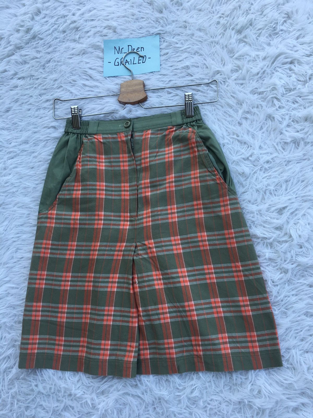 Christian Dior Monsieur Rare Vintage Christian Dior Checkered Mini Skirt Size 22" - 3 Thumbnail