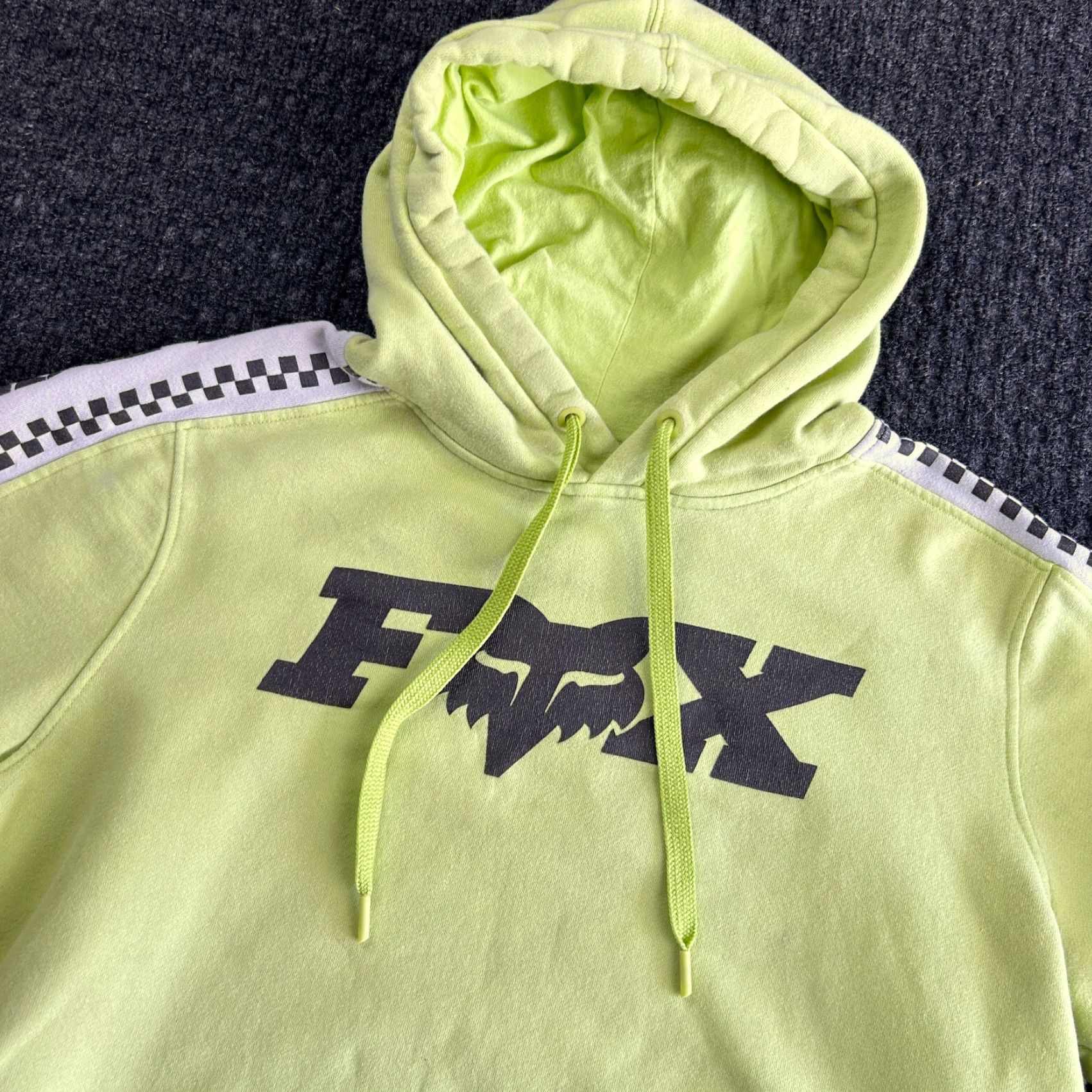 Fox Racing VINTAGE Fox Racing Hoodie Sweatshirt Green Pullover Women’s XL Size L / US 10 / IT 46 - 2 Thumbnail
