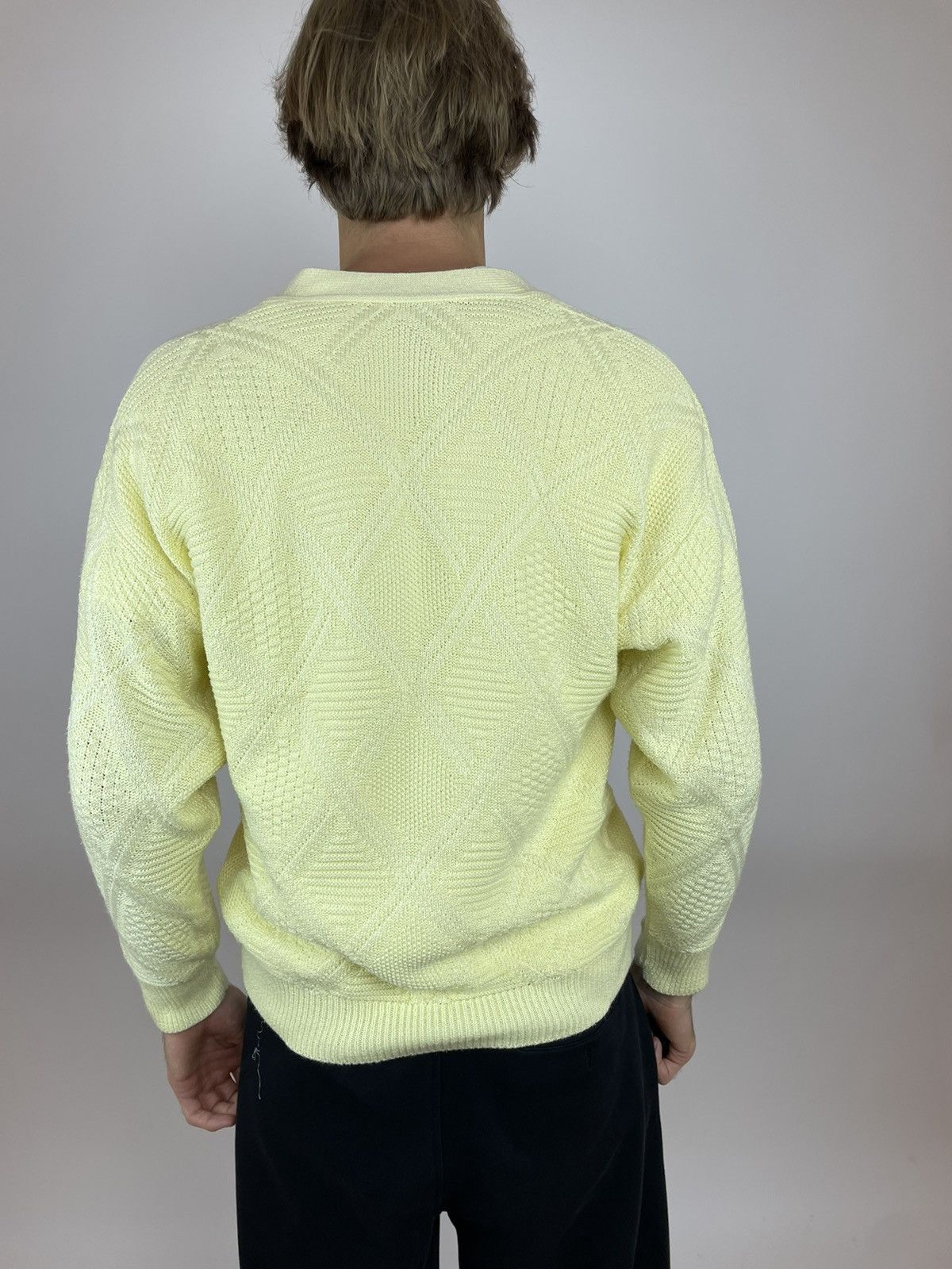 Angelo Litrico Angelo Litrico Cardigan vintage Yellow Knit Mens size L Size US M / EU 48-50 / 2 - 5 Thumbnail