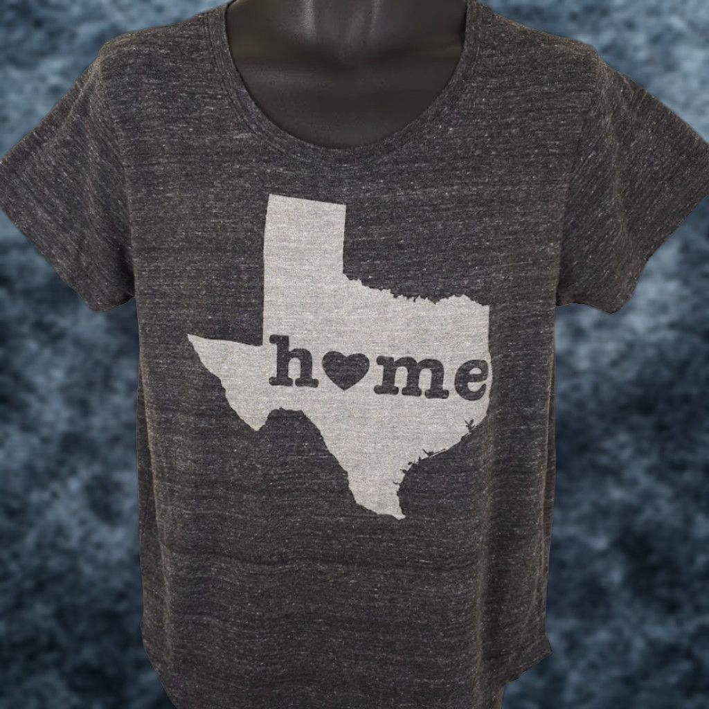 Vintage State Of Mine Home Is Texas T Shirt Womens Gray Medium Travel Destination Tee Shirt Size M / US 6-8 / IT 42-44 - 1 Thumbnail
