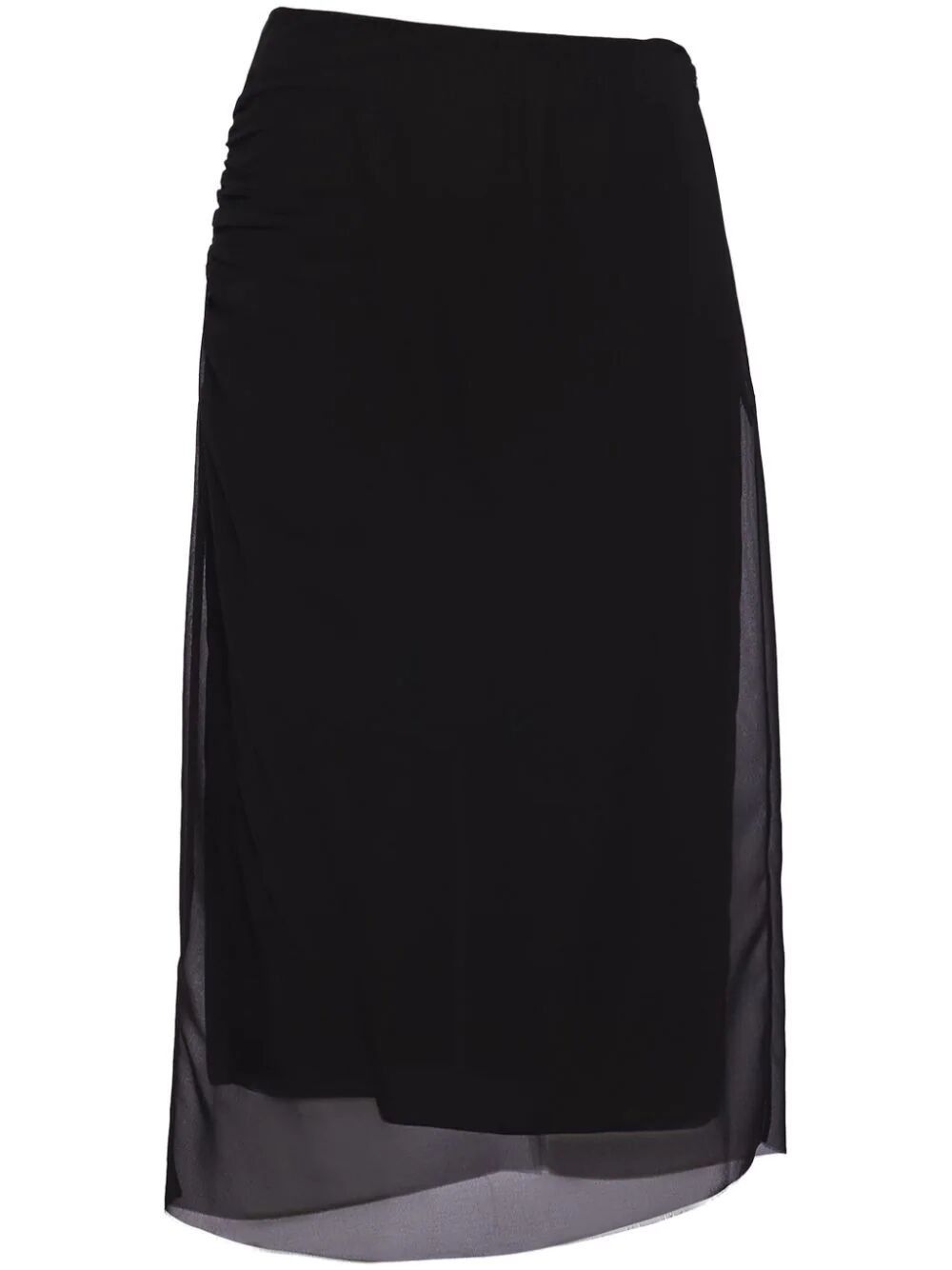 Prada GONNA PENCIL IN GEORGETTE Size 30" / US 8 / IT 44 - 1 Thumbnail