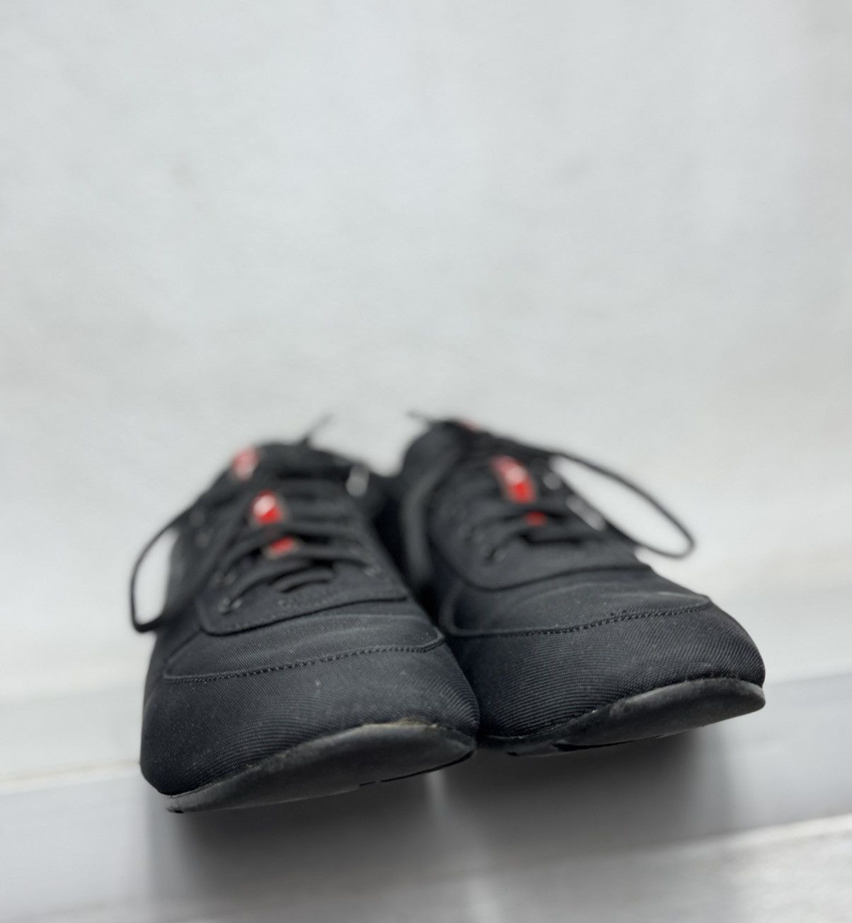 Prada Prada Red Tab Luxury Black Casual Shoes Sneakers Size US 9 / EU 42 - 7 Thumbnail
