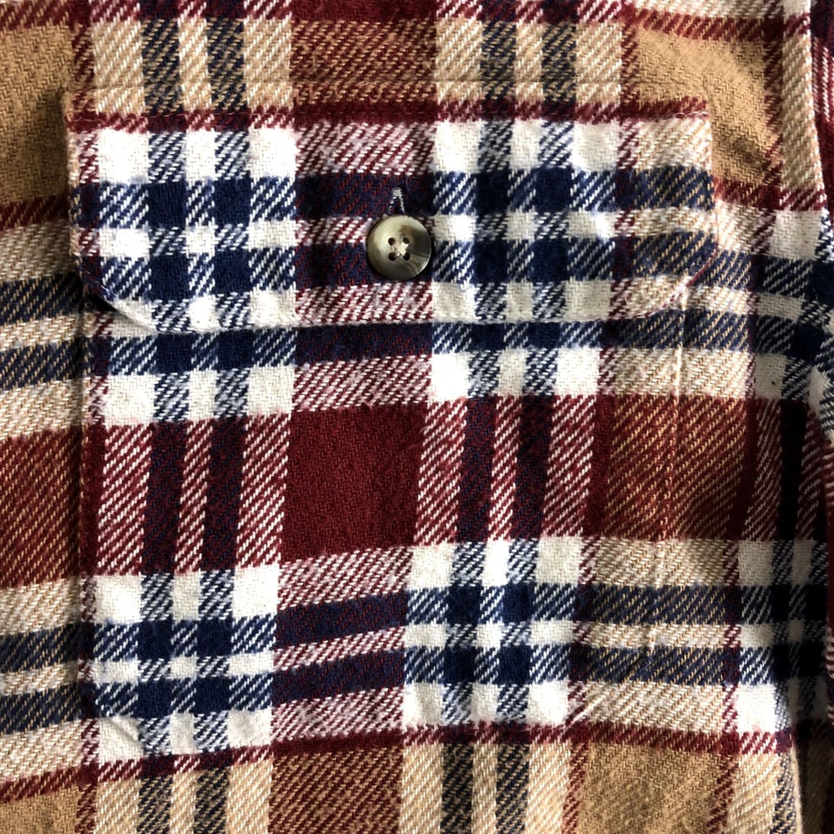 Asos ASOS Shirt Mens L Plaid Flannel Heavy Thick Button Long Sleeve Size Size US L / EU 52-54 / 3 - 3 Thumbnail