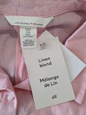 H&M Loose fit linen and viscose blend blouse Size M / US 6-8 / IT 42-44 - 7 Thumbnail