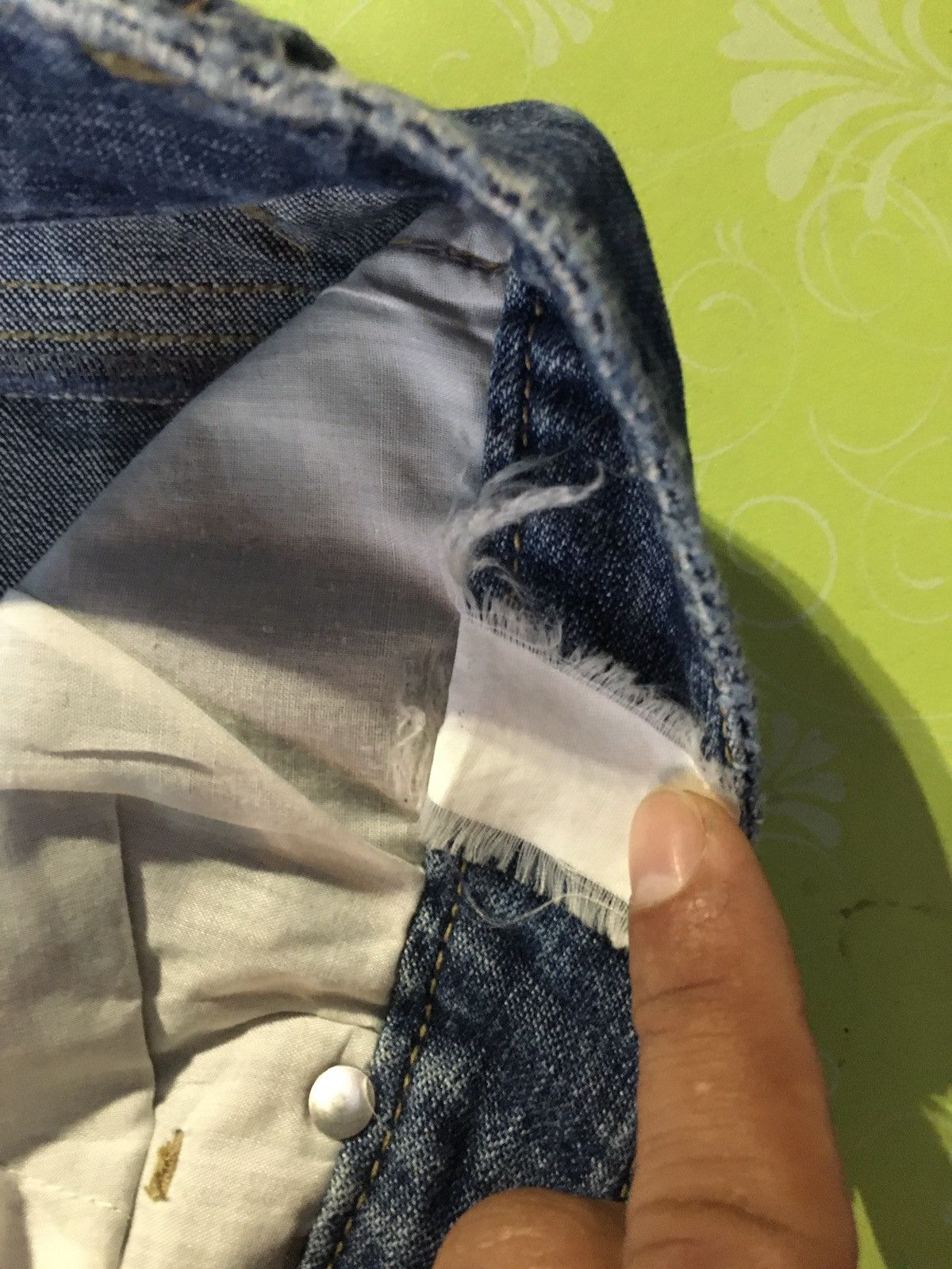 Japanese Brand Oririn jeans flare Size 31" - 6 Thumbnail
