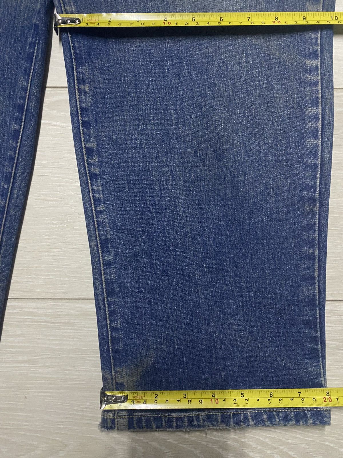 Japanese Brand Vintage Japanese Brand Iyb Mud Wash Tappered Leg Jeans Size US 31 - 13 Thumbnail