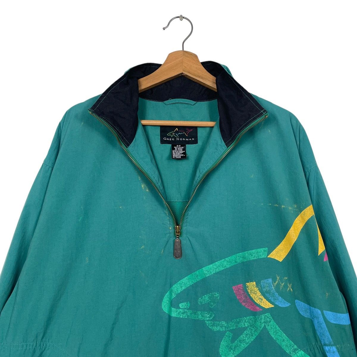 Japanese Brand Vintage 90s Greg Norman Surfing Halfzip Light Jacket Size US S / EU 44-46 / 1 - 10 Thumbnail