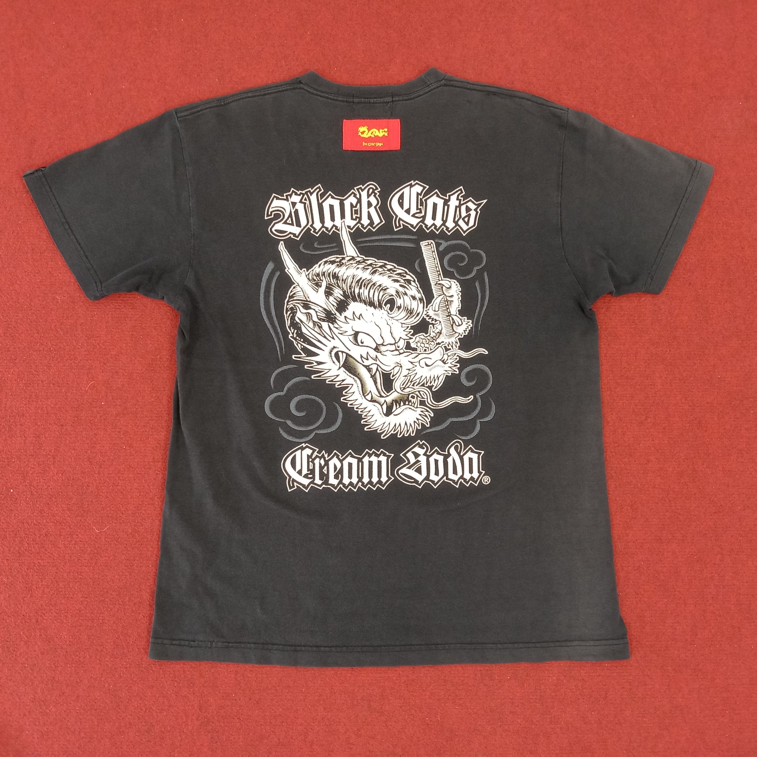 Japanese Brand × Vintage Cream Soda Dragon Design Rock And Roll Tshirt Size US M / EU 48-50 / 2 - 1 Thumbnail