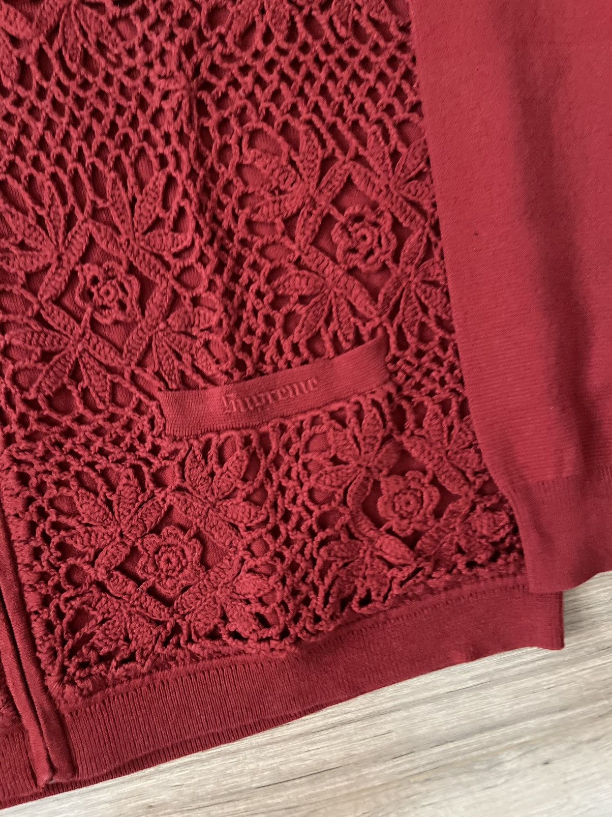 Supreme Supreme Crochet Zip Up Cardigan Size US XL / EU 56 / 4 - 6 Thumbnail