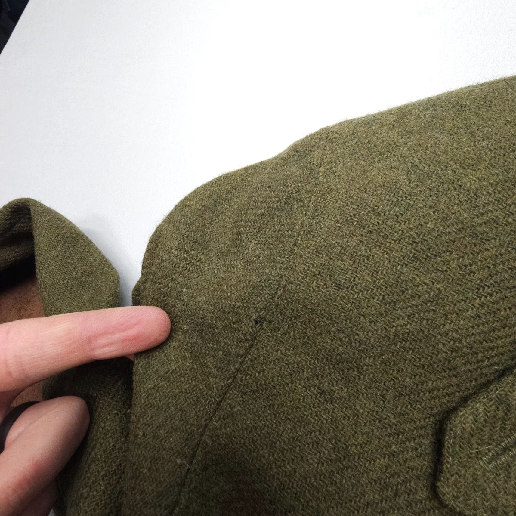 Vintage VINTAGE harvé benard Blazer Womens 14 Green Wool Elbow Patches Benard Holtzman 90s Army 80s Classic Jacket Coat Full Set of Keywords? Size XL / US 12-14 / IT 48-50 - 5 Thumbnail