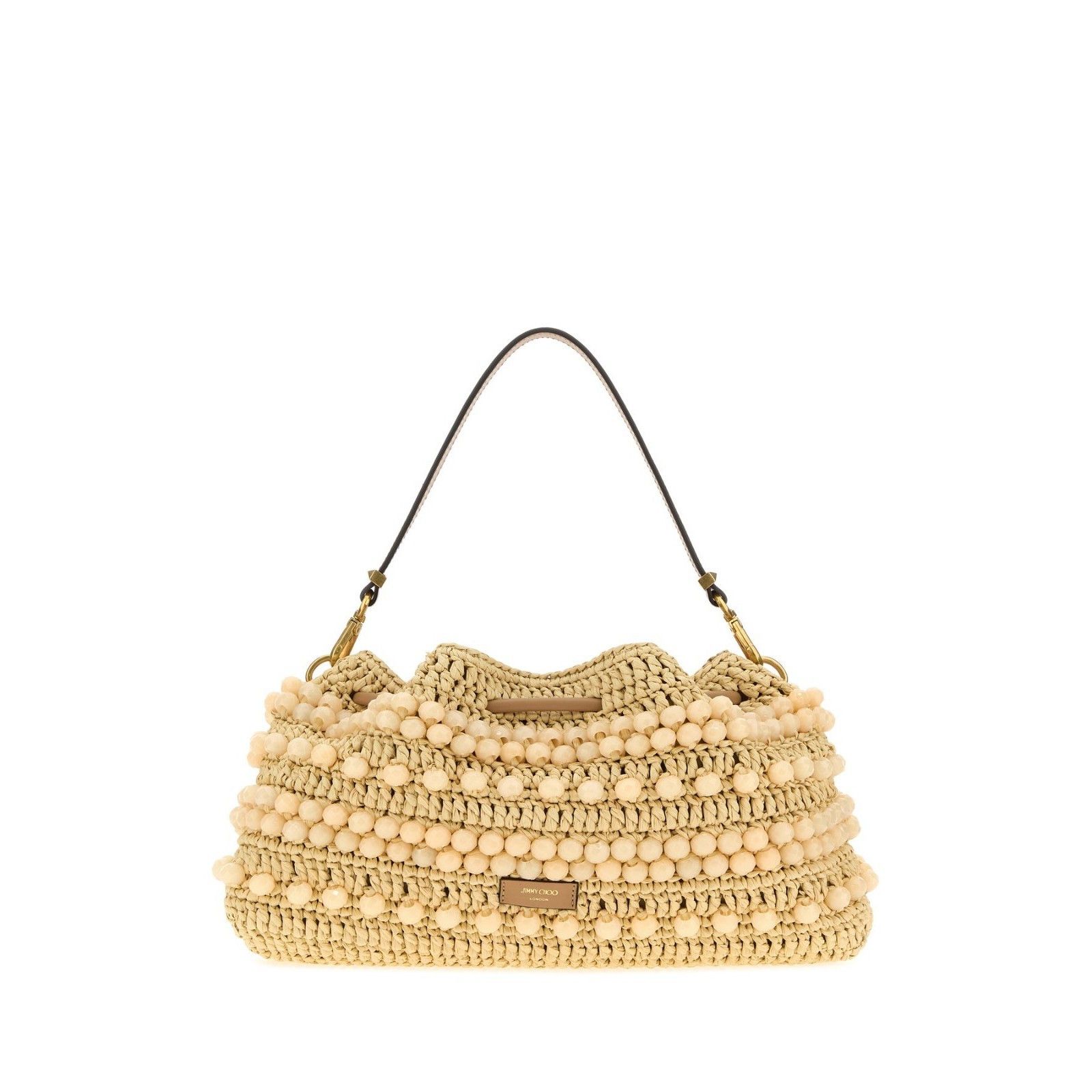 Jimmy Choo JIMMY CHOO Raffia Cinch Medium Top Handle Bag New And Authen Size ONE SIZE - 3 Thumbnail