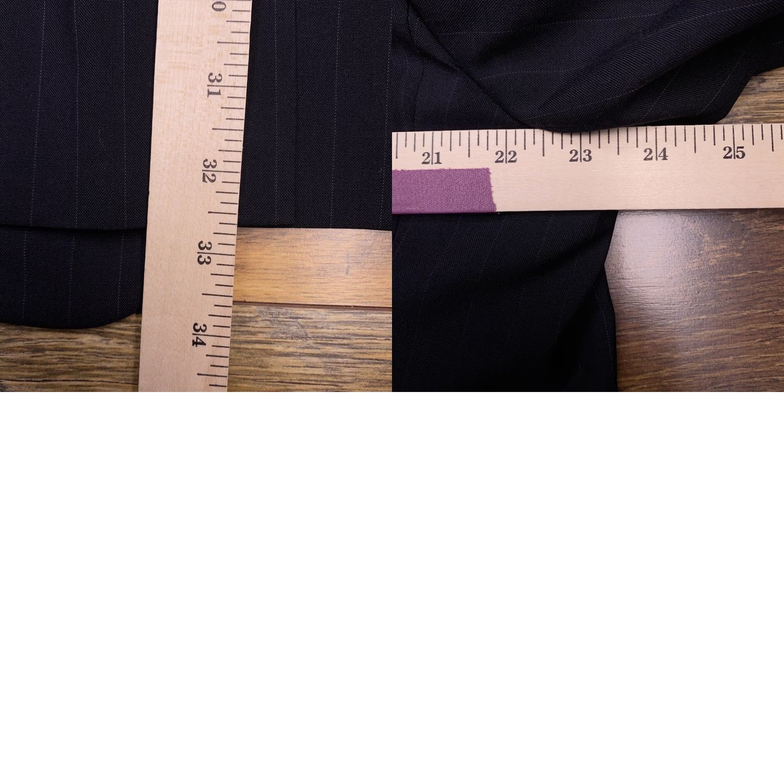 Brooks Brothers Brooks Brothers Blazer Jacket Single-Breasted 46 Long Wool Navy Pinstripe Mens Regular Notch Lapel Blue Vintage: No Size 46R - 9 Thumbnail
