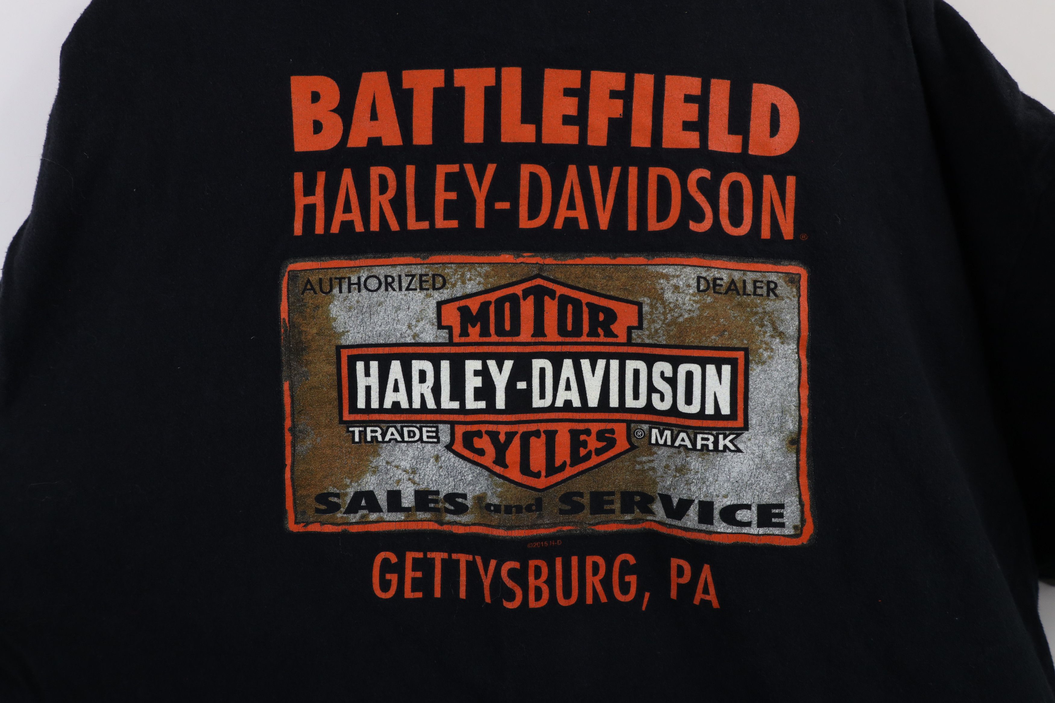 Harley Davidson × Vintage Vintage Y2K Harley Davidson Flames Wolf Short Sleeve T-Shirt Size US XXL / EU 58 / 5 - 10 Thumbnail