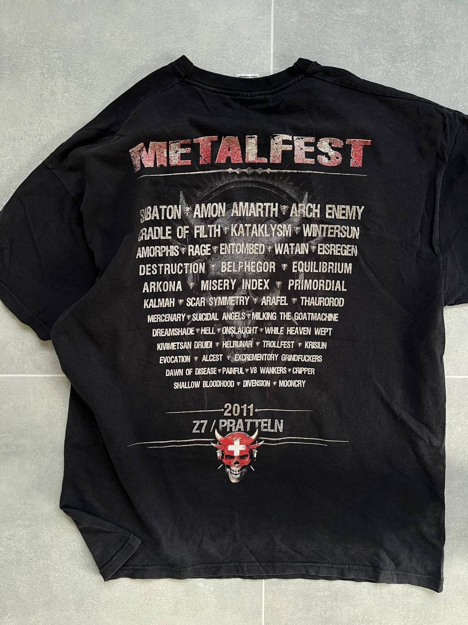Band Tees Metalfest 2011 Metal Tour Band Tee Size US XL / EU 56 / 4 - 3 Thumbnail