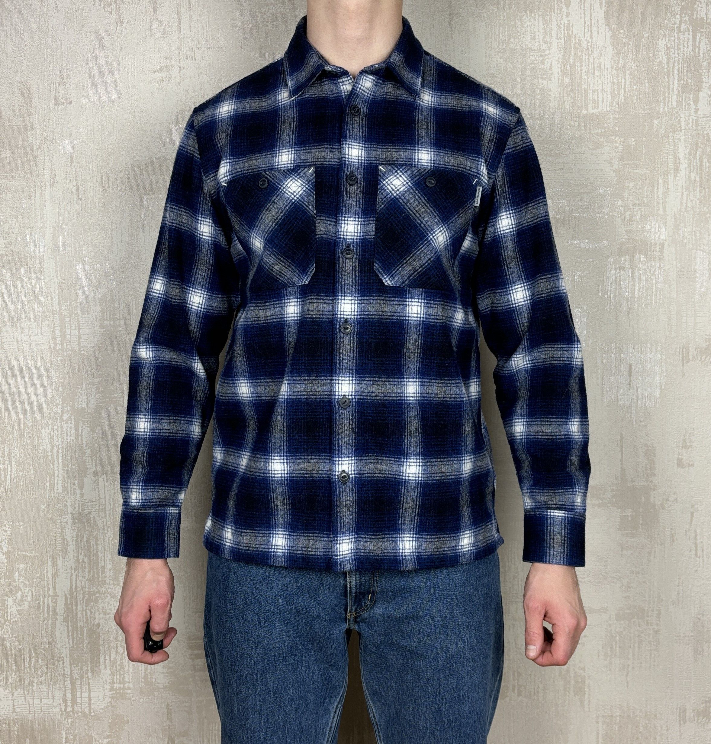 Carhartt Wip MINT Carhartt WIP L/S Halleck Shirt Wool Blend Pockets Check Size US M / EU 48-50 / 2 - 2 Thumbnail