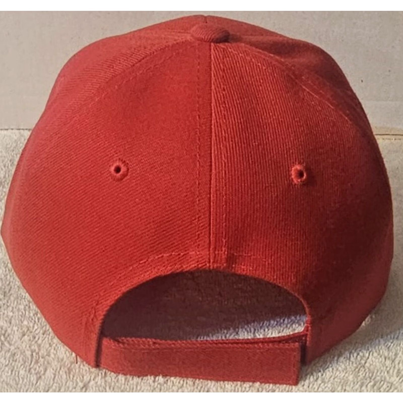 Vintage GUADALUPE VIRGIN MARY FLOWER ROSE RELIGIOUS STAR BASEBALL CAP ( RED ) Size ONE SIZE - 3 Thumbnail