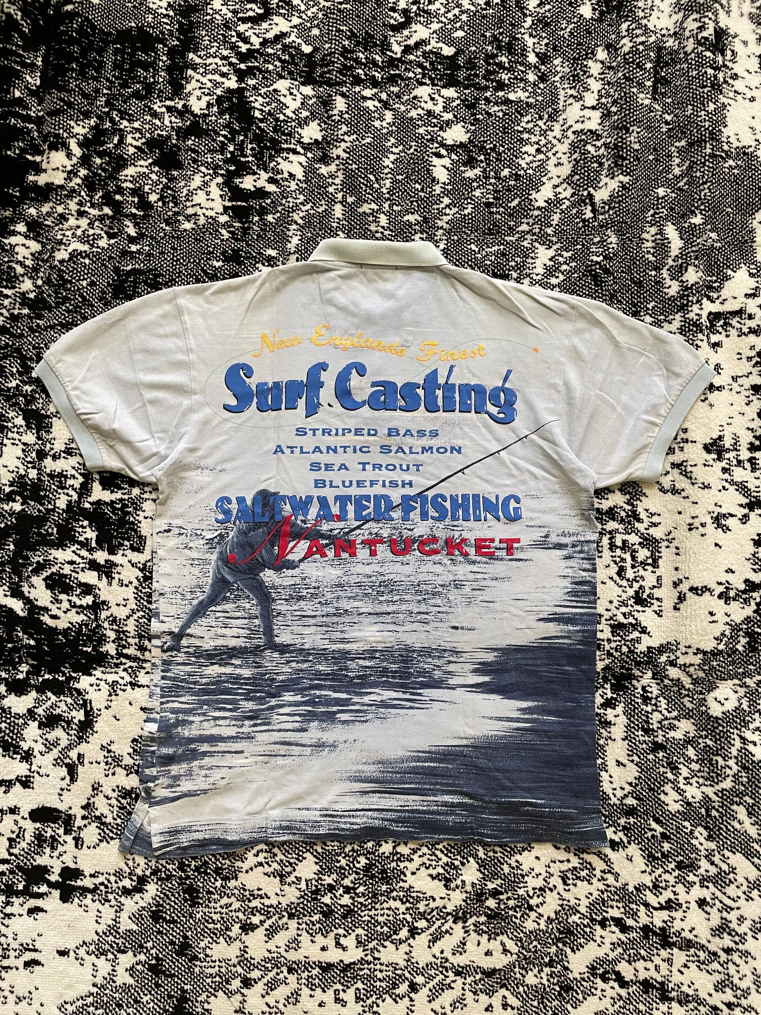 Nautica VINTAGE Nautica Surf Casting Oversized Polo Shirt Size US XL / EU 56 / 4 - 3 Thumbnail