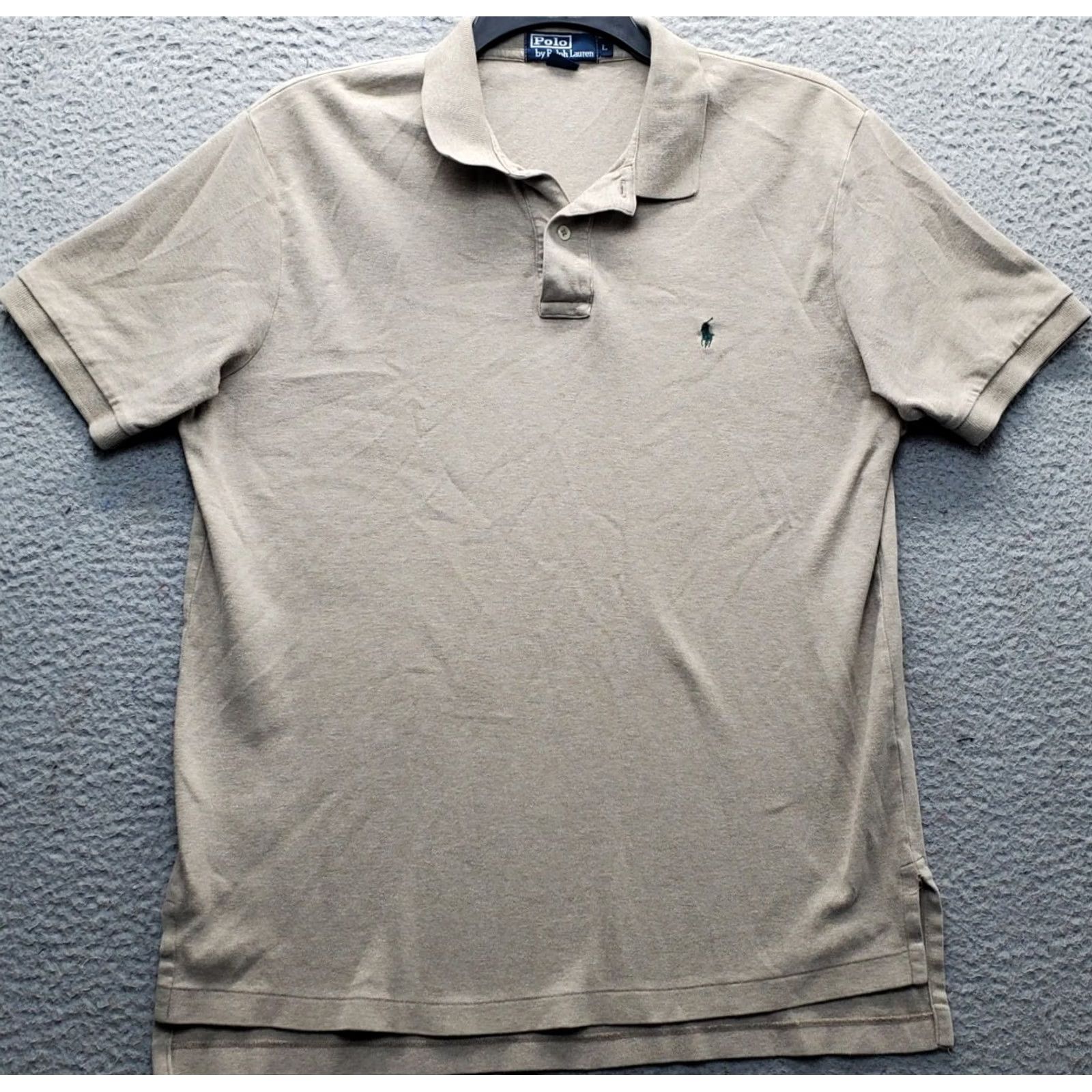 Polo Ralph Lauren VINTAGE Polo Ralph Lauren Polo Shirt Mens L Brown Polo Shirt Mens L Brown Slit High Low Slit Golf Outdoor 100% Cotton Size US L / EU 52-54 / 3 - 2 Thumbnail