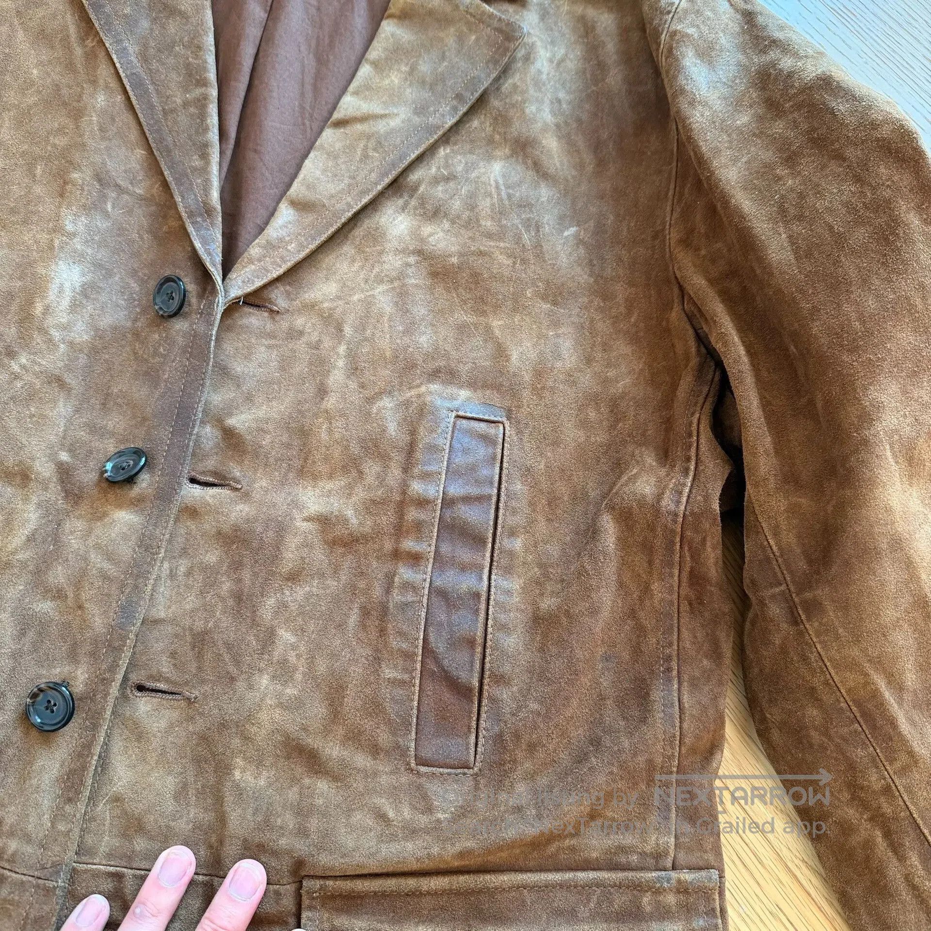 RLX Ralph Lauren Vintage Brown Leather Hunting Jacket. Size US L / EU 52-54 / 3 - 5 Thumbnail
