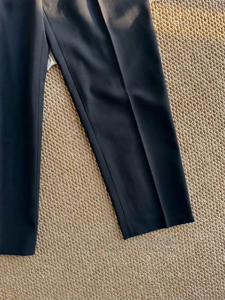 Hermes Hermes Fine Wool Narrow Suit Pants, Black Size 25" / US 0 / IT 36 - 3 Thumbnail