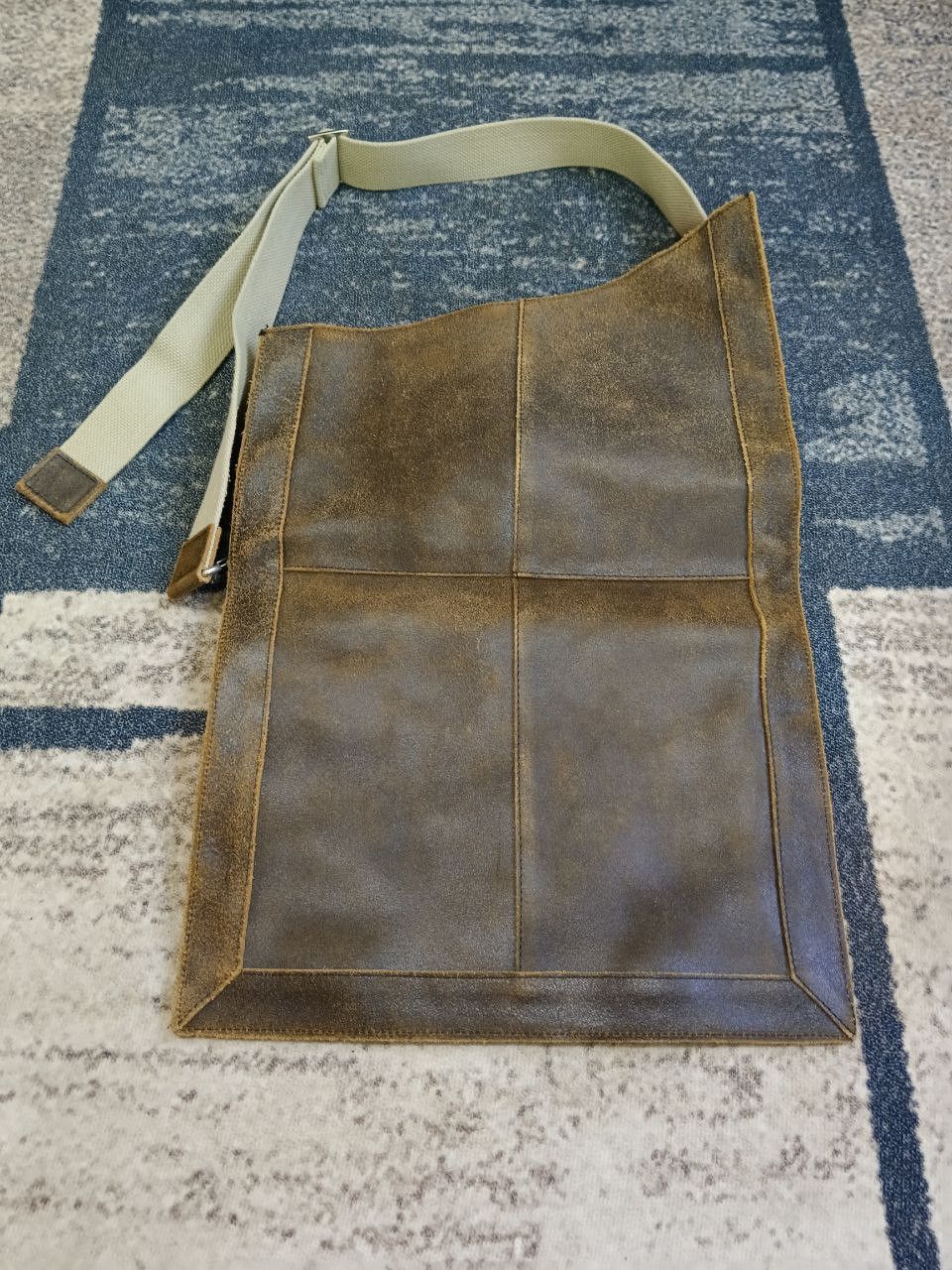 Leather × Vintage CAL PRODUCED HORSE HAIR LEATHER SLING/CROSBODY Size ONE SIZE - 4 Thumbnail