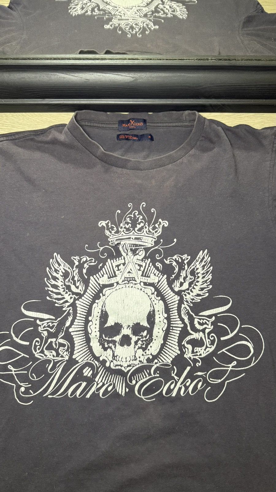 Ecko Unltd. Y2K Women’s 2000s Marc Ecko Skull Gothic / Grunge Shirt Size M / US 6-8 / IT 42-44 - 4 Thumbnail